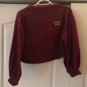 turtle neck cropped sweater